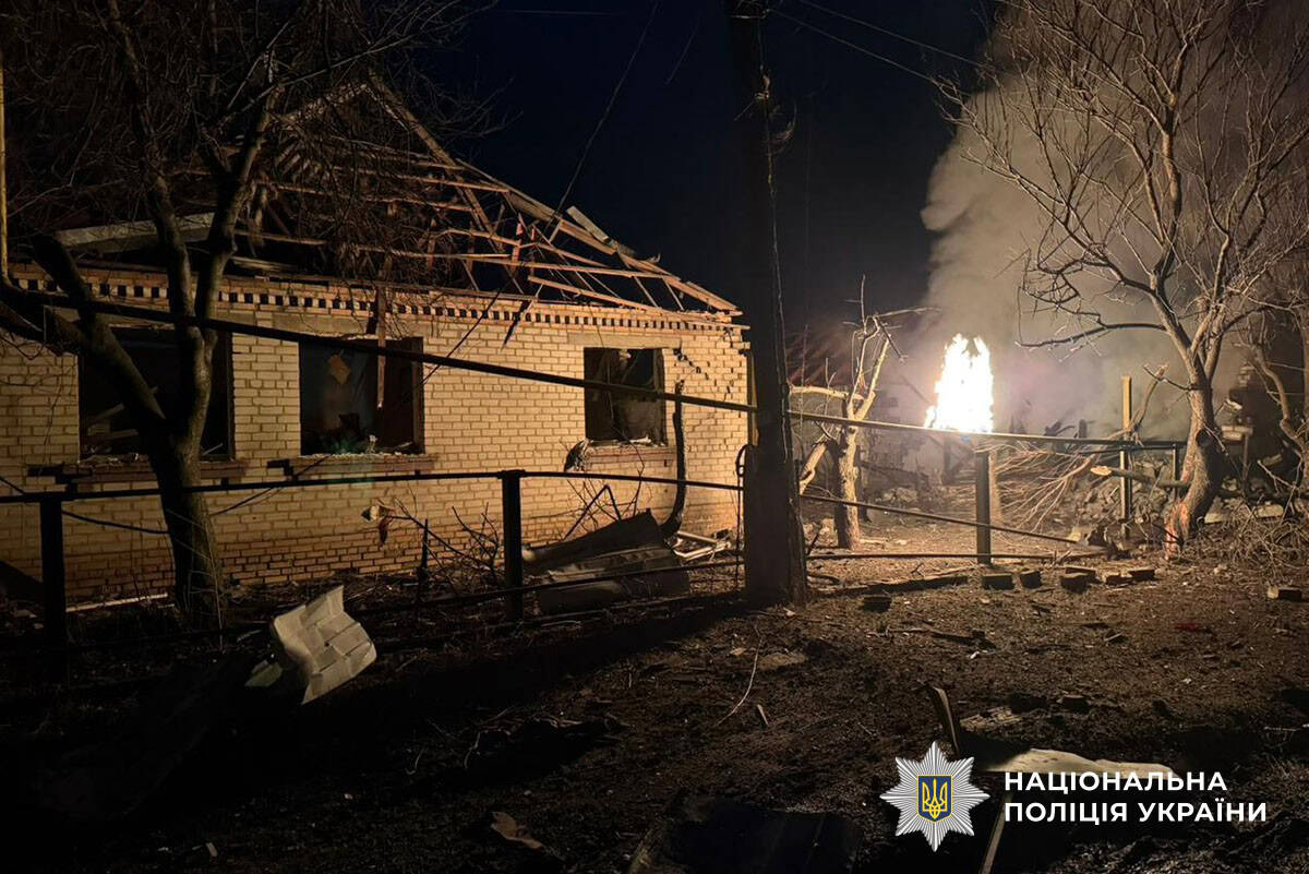 зруйнований житловий будинок у водянському після атаки дронів “герань-2”