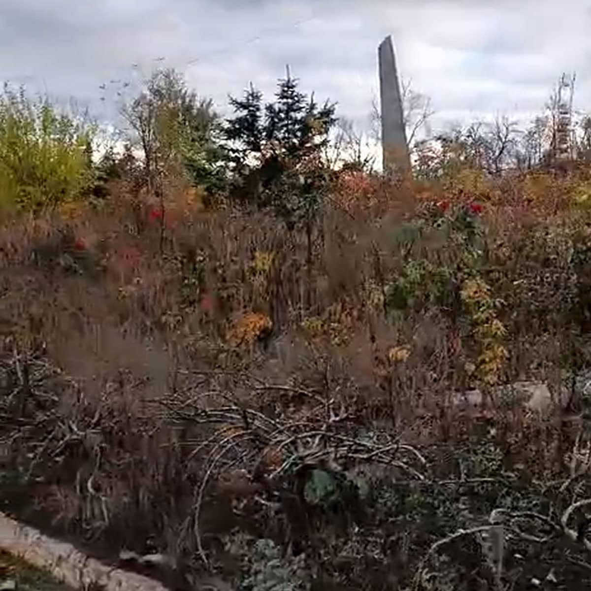 Меморіальний комплекс “Пагорб Слави” у Бахмуті у листопаді 2025 року