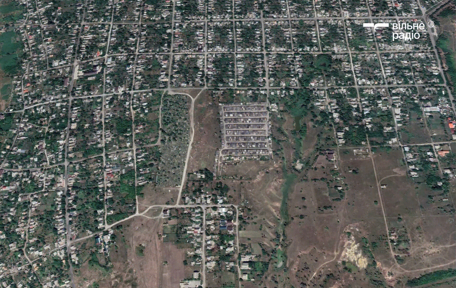 Бахмут у серпні 2022 року та жовтні 2024 року