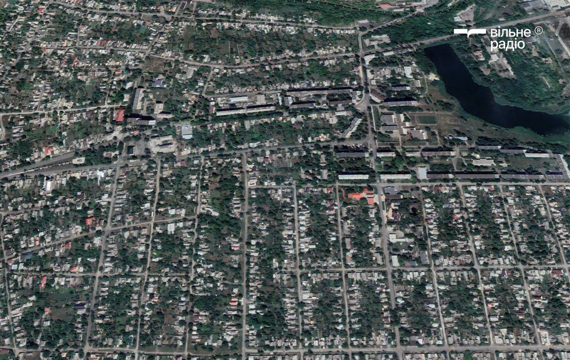 Бахмут у серпні 2022 року та жовтні 2024 року