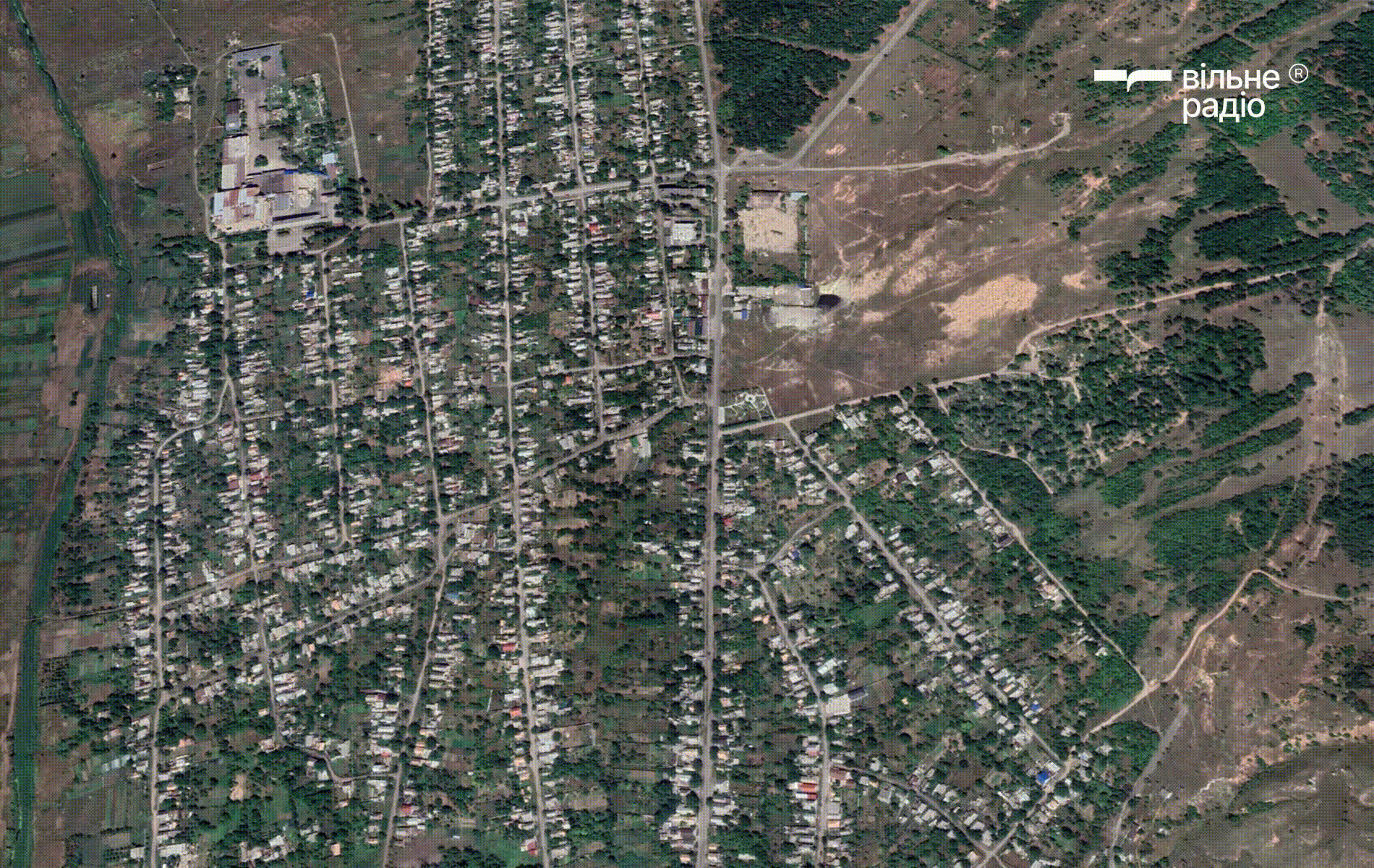 Бахмут у серпні 2022 року та жовтні 2024 року