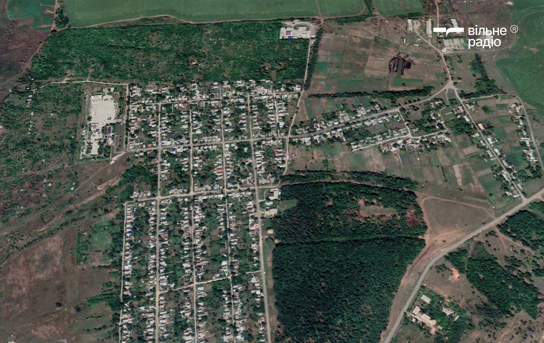 Бахмут у серпні 2022 року та жовтні 2024 року