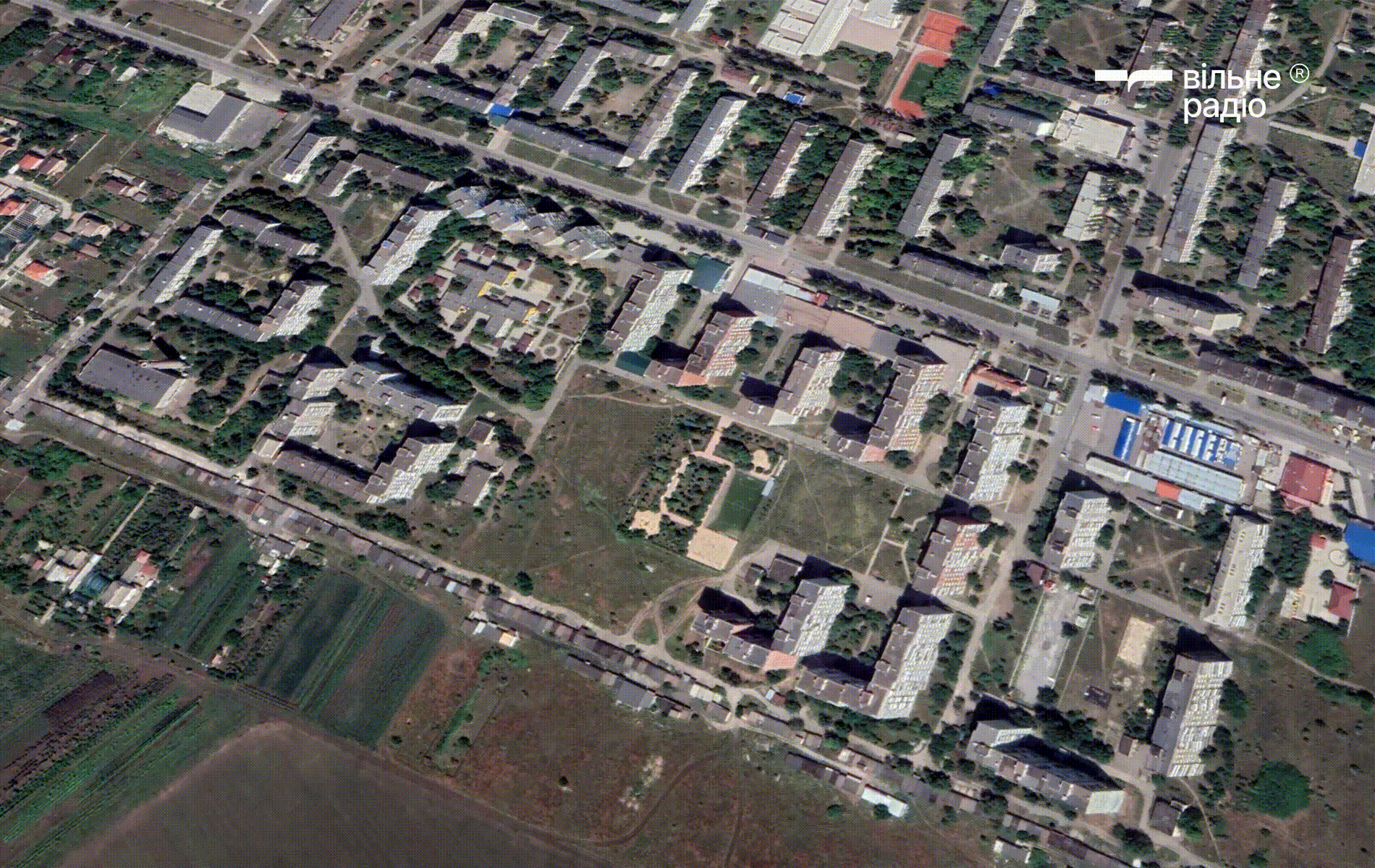 Бахмут у серпні 2022 року та жовтні 2024 року