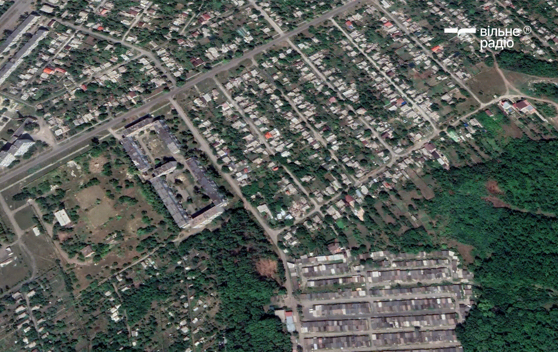 Бахмут у серпні 2022 року та жовтні 2024 року