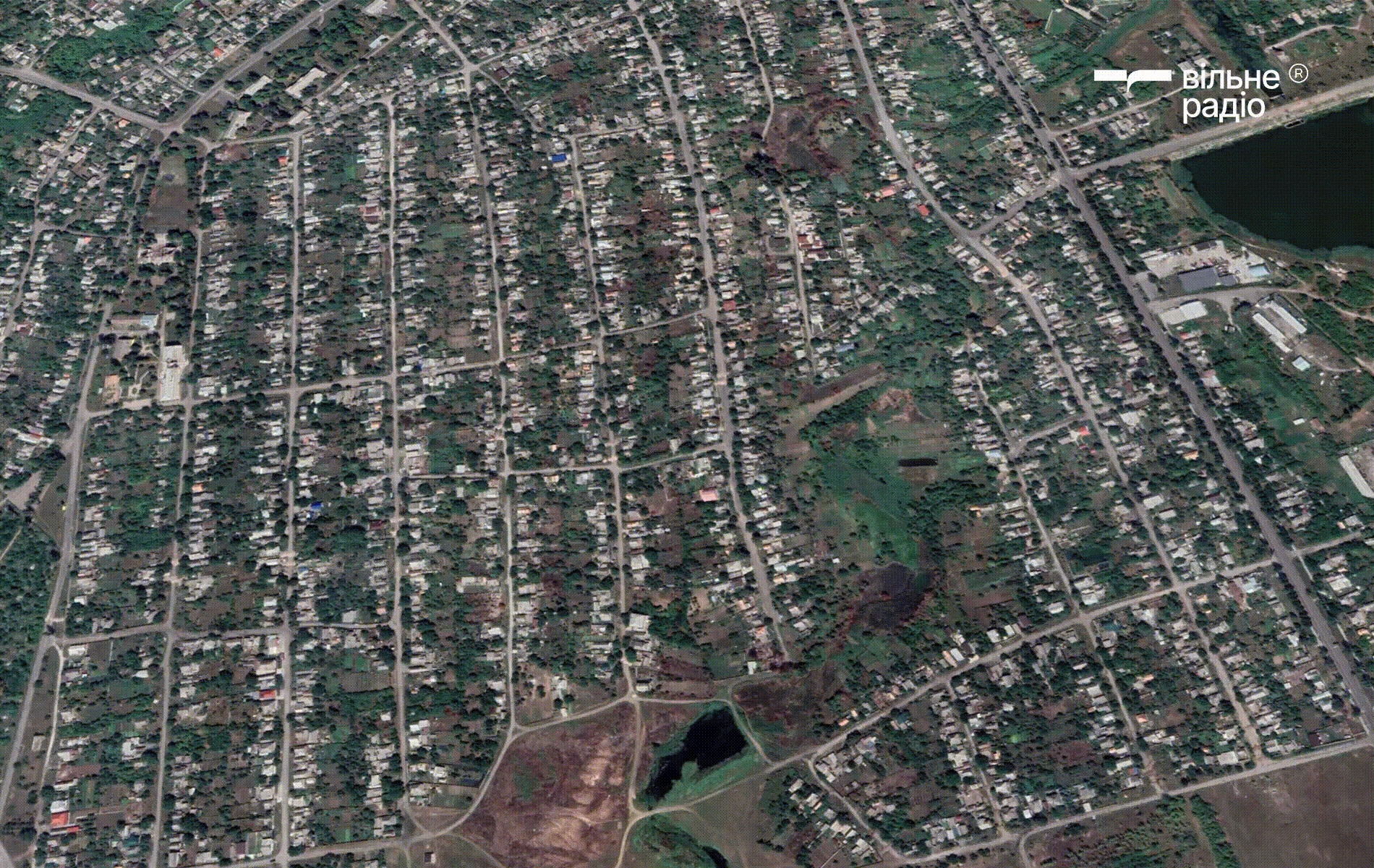 Бахмут у серпні 2022 року та жовтні 2024 року