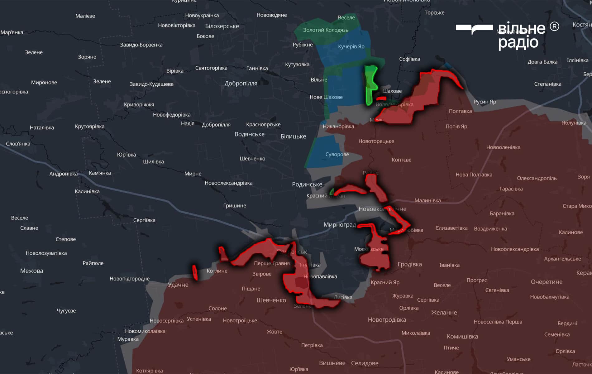 Зображення до посту: Наступ росіян знову пришвидшився вдвічі: як змінилася лінія фронту на Донеччині за листопад 2025 року (аналіз)