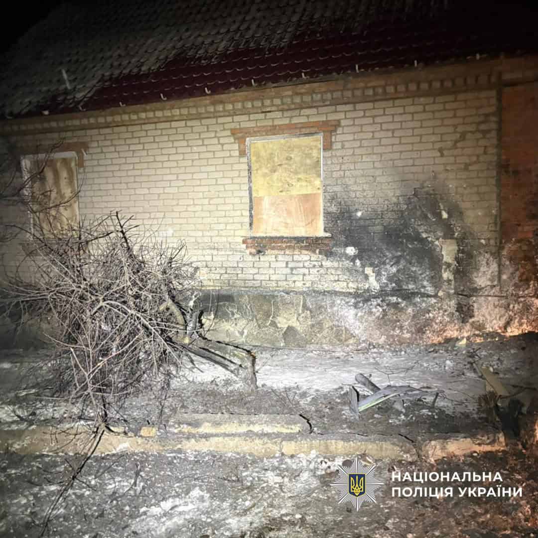 Пошкоджені житлові будинки у Слов’янську після атаки російських безпілотників “Гранат-4” та “Герань-2”