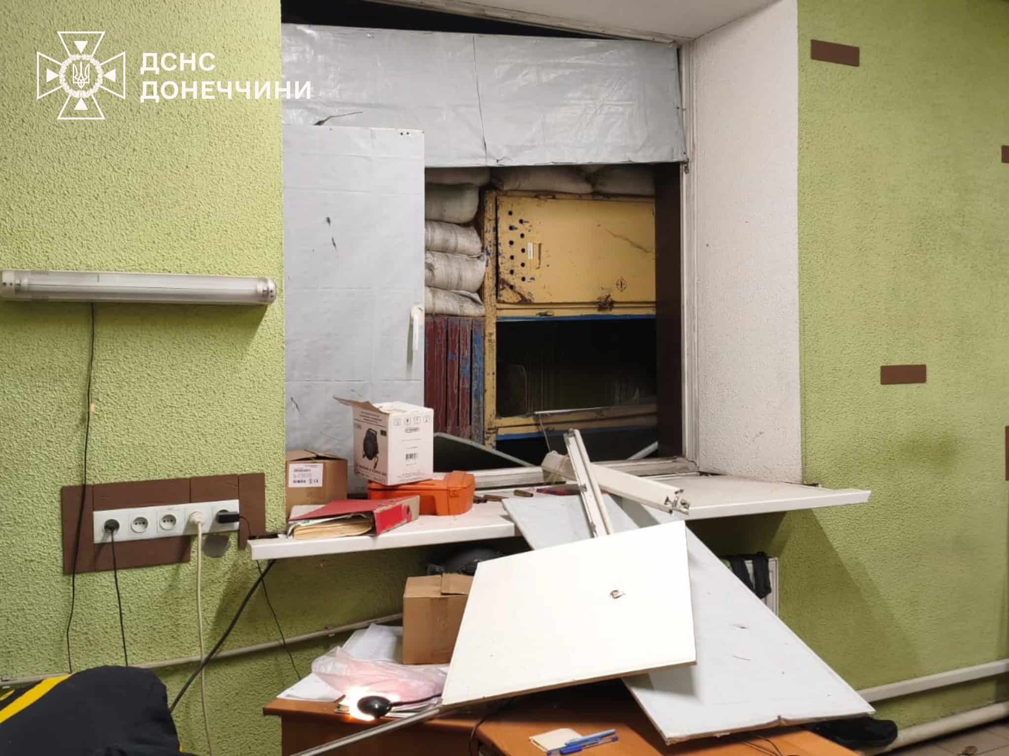 Через російську атаку у Дружківці 17-18 січня зазнала руйнувань пожежно-рятувальна частина