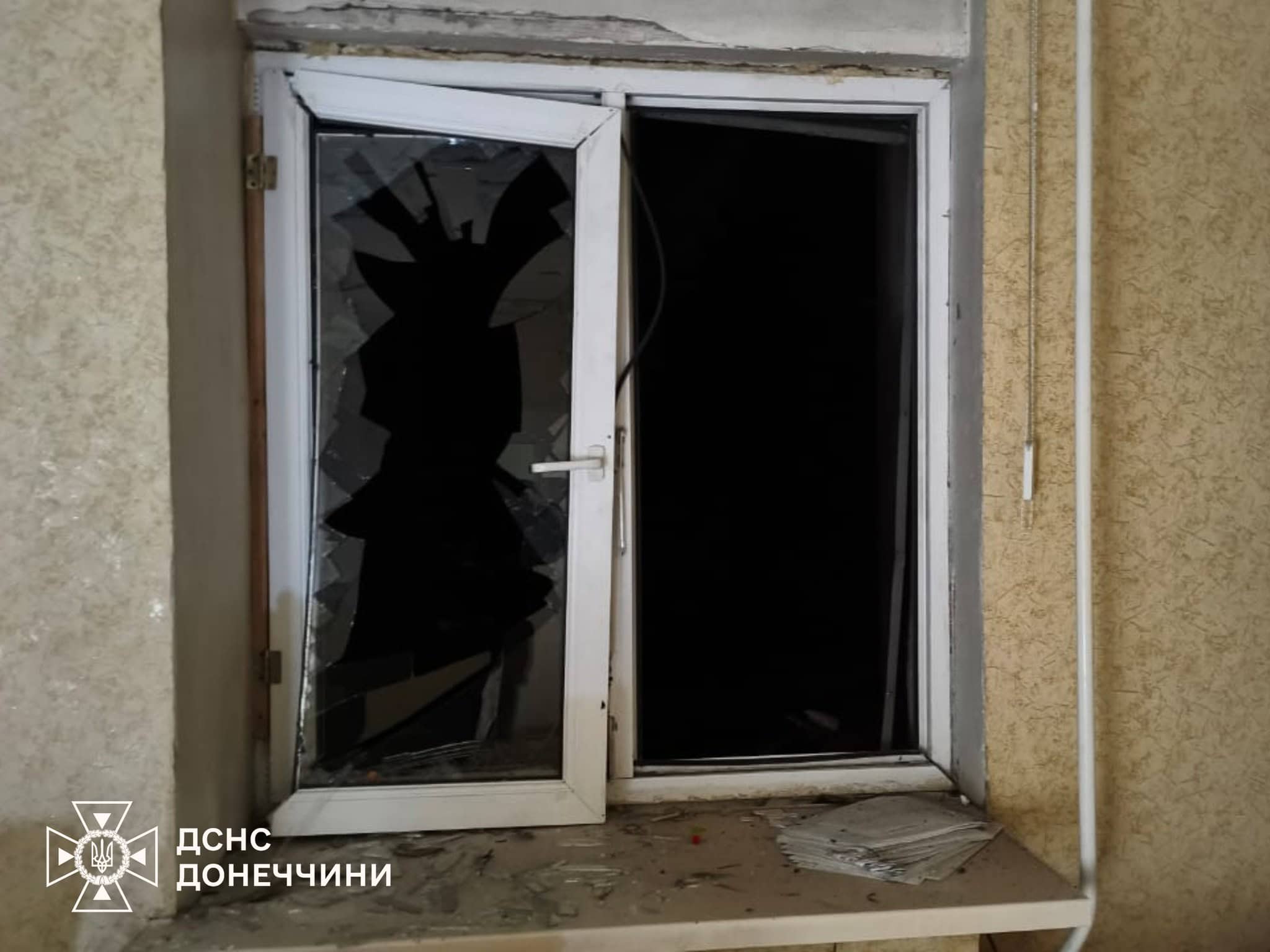 Через російську атаку у Дружківці 17-18 січня зазнала руйнувань пожежно-рятувальна частина