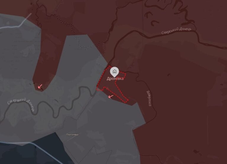 Росіяни намагаються просунутися до Дронівки Сіверської громади, аби закріпитись на прибережній частині Сіверського Дінця