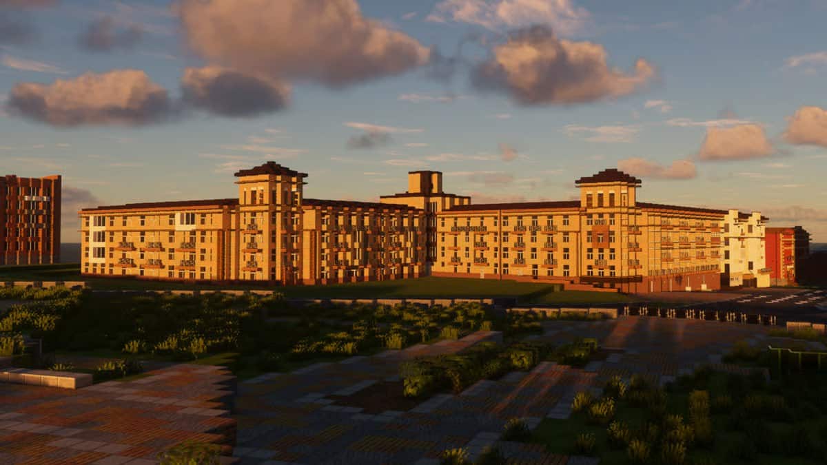 Ентузіасти відтворили драмтеатр та стінопис "Мілана" з Маріуполя у Minecraft