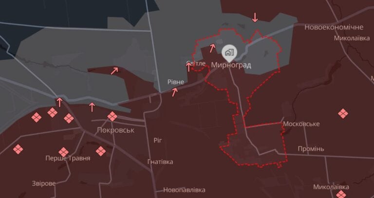 Россияне пытаются прорваться в центральную часть Мирнограда, — ОТУ «Восток»