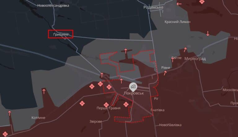 Россияне пытаются пробить украинскую оборону вблизи Покровска и зайти в Гришино, — бригада «Рубеж»