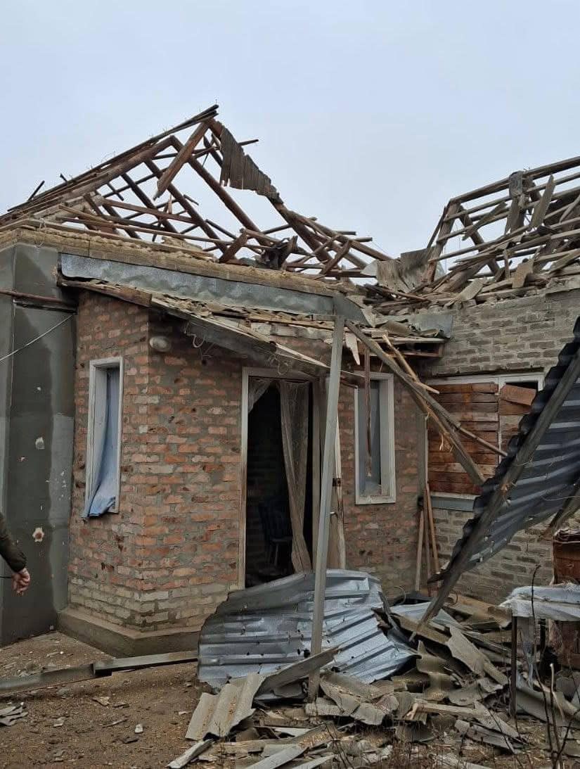 Пошкоджені домогосподарства в Краматорській громаді після удару артилерії 152 мм