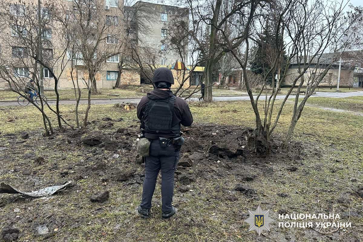 Краматорск после атаки беспилотников 16 февраля - поврежден частный дом и хозяйственная постройка в Донецкой области