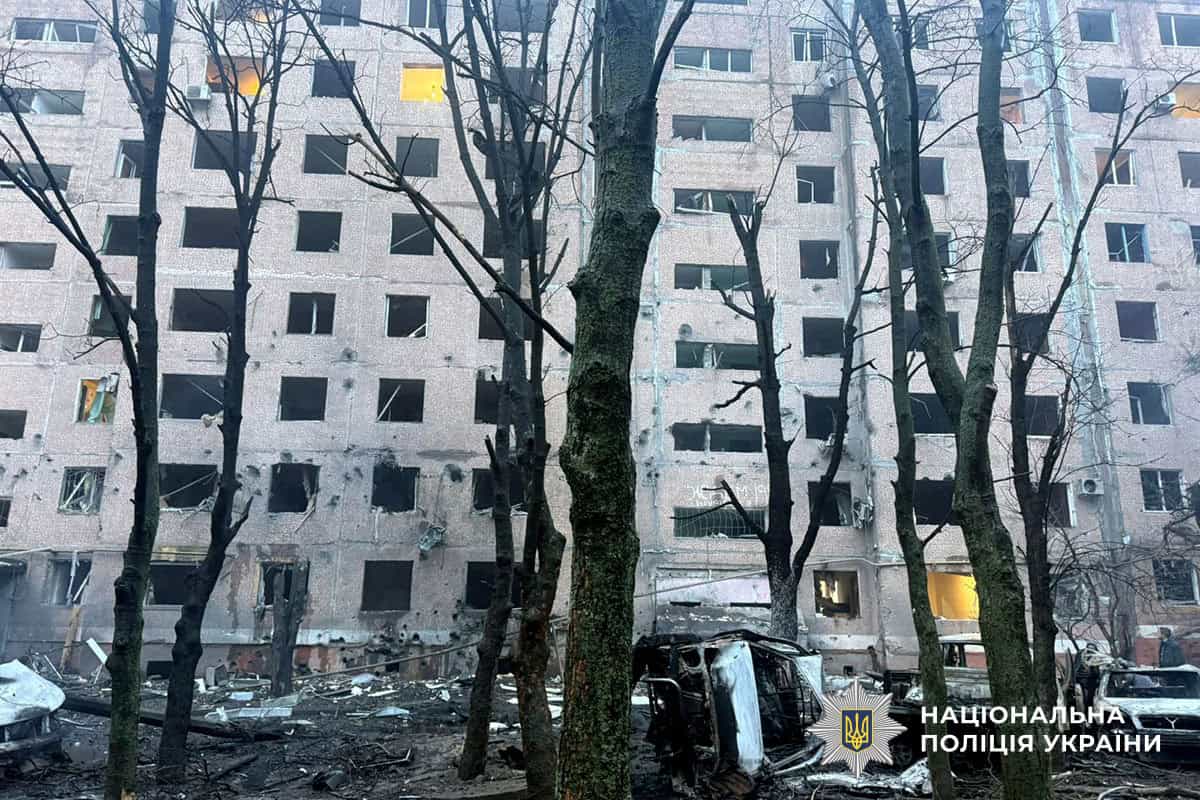 карта населенных пунктов Донетчины, которые были под огнем российских войск 8 февраля 2026 года