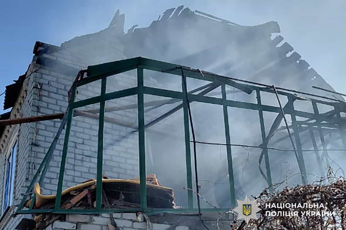 Наслідки артилерійського обстрілу Костянтинівки 12 березня 2026