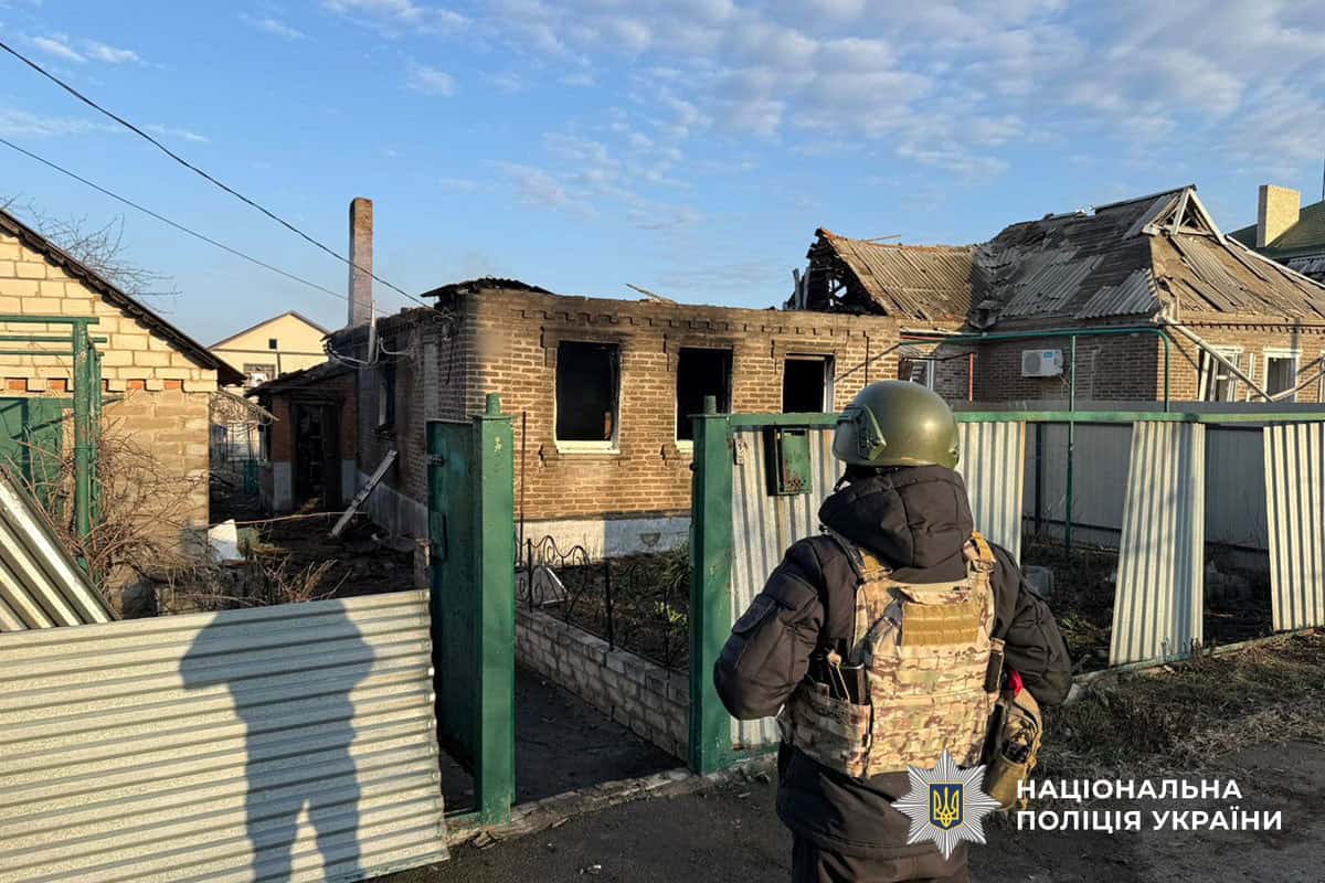 Дружківське після скидання авіабомб пошкоджені житлові будинки та руйнування інфраструктури