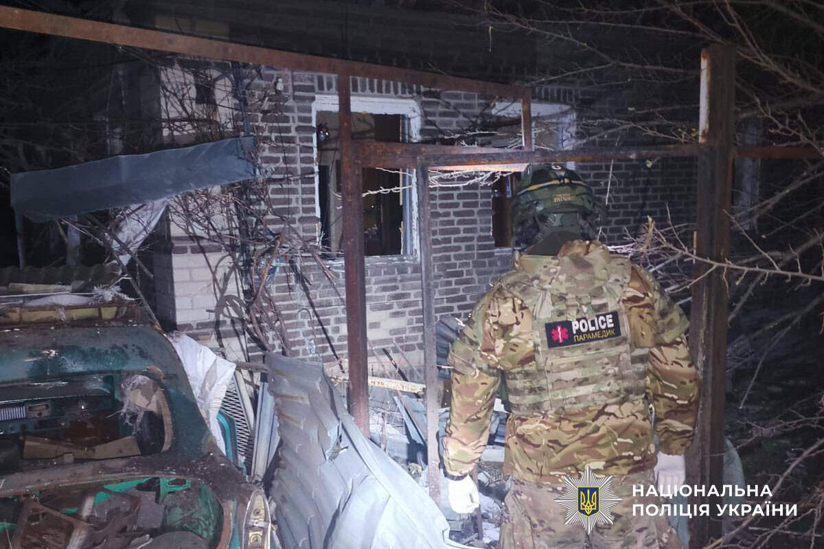 Наслідки російського обстрілу Костянтинівки на Донеччині після атаки FPV-дроном