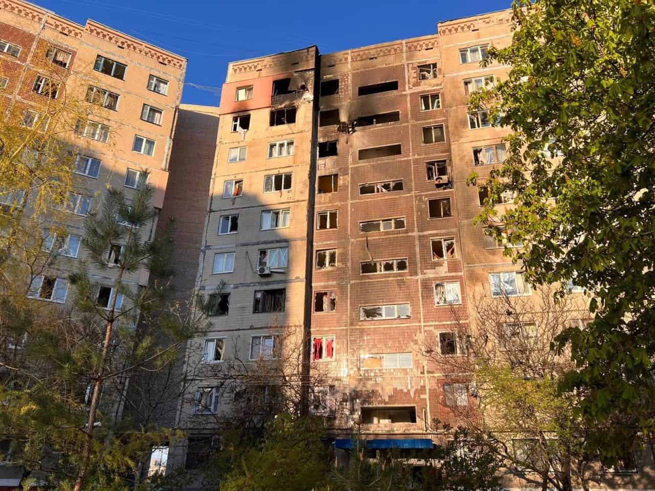 Ранение гражданского лица в результате российской атаки на Краматорск