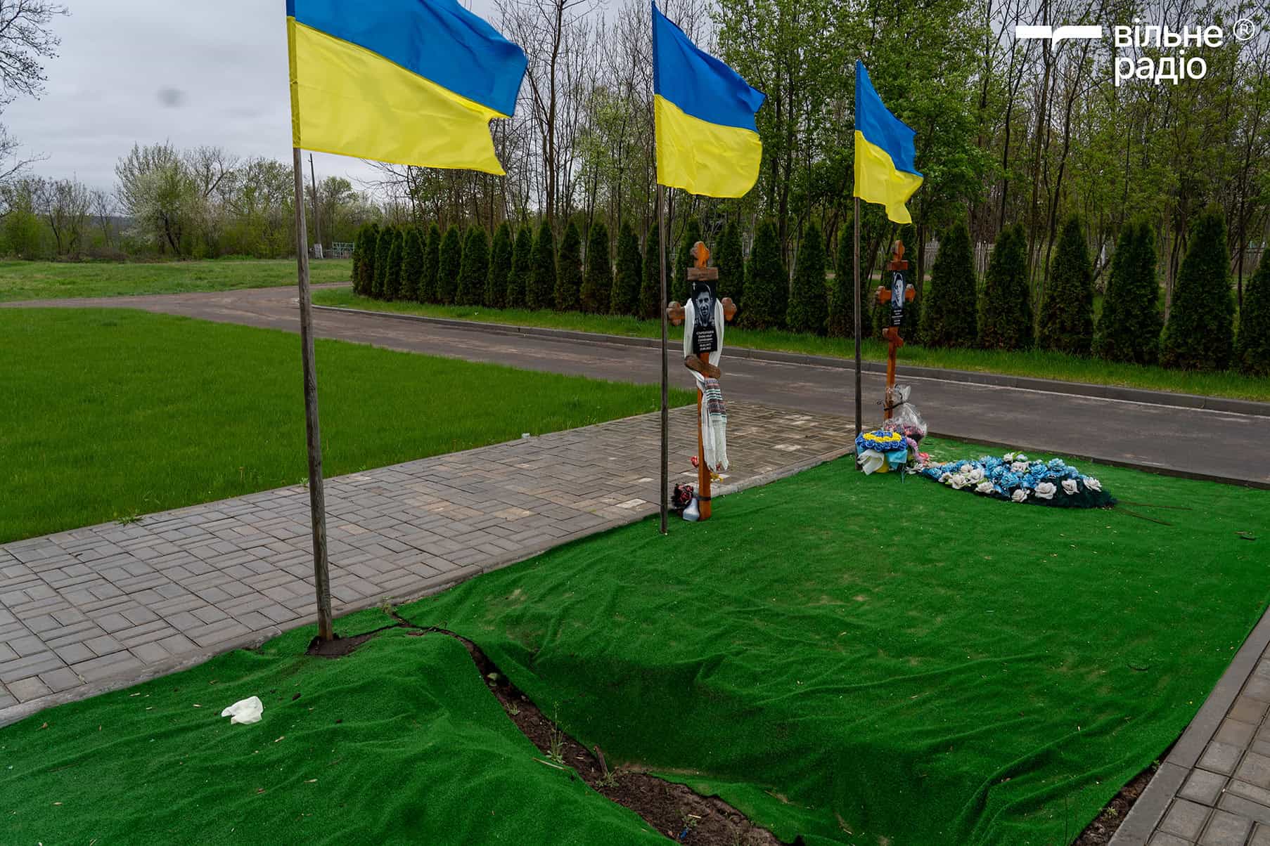 ексгумація тіл військових на кладовищі краматорської громади під час перепоховання через безпекову ситуацію