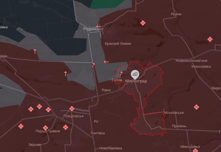 Российские войска усиливают давление на Мирноград и Родинское — логистика ВСУ ухудшается