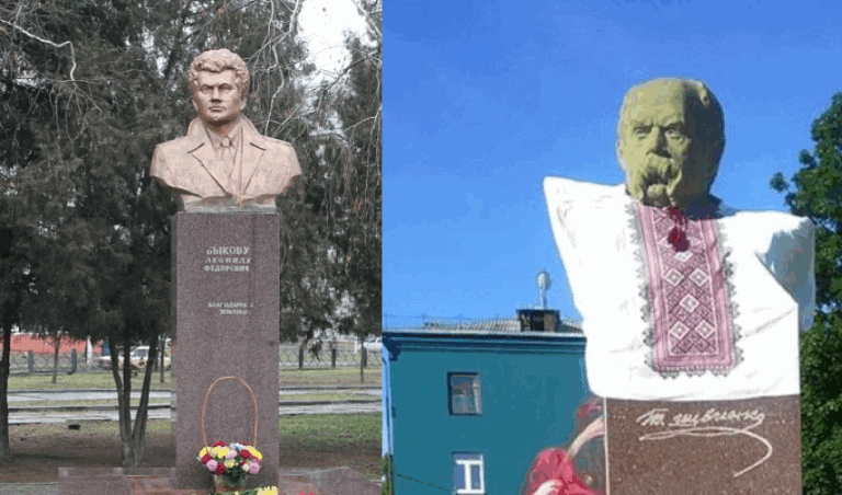 У Краматорську демонтували памʼятники Шевченку та Бикову — їх готують до евакуації (деталі)
