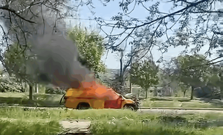 У Дружківці російський дрон поцілив в автомобіль аварійників Донецькоблгазу