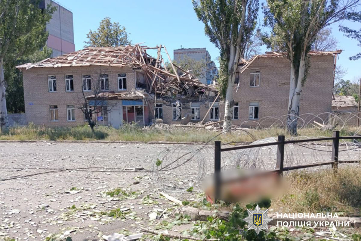 наслідки російських ударів по Дружківці 24 червня, де поранень зазнали шестеро цивільних