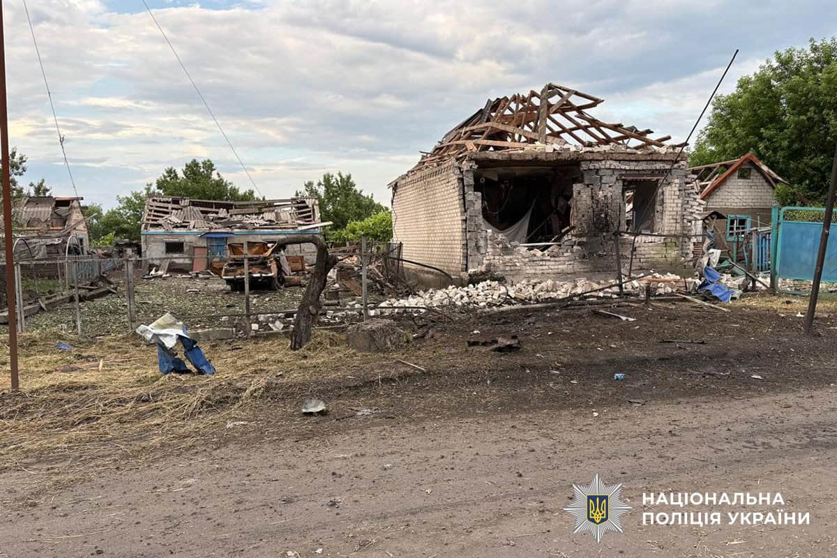 Наслідки авіаудару по Слов’янську на Донеччині 8 червня 2026 року, поранені дев’ятеро людей