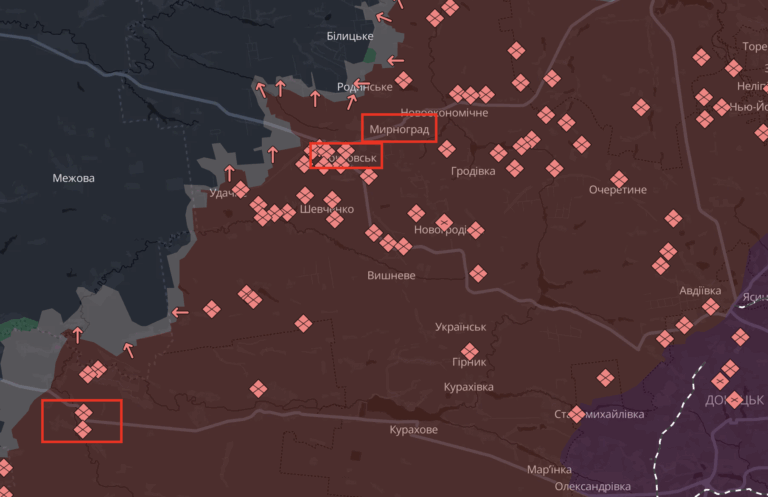 Сили оборони атакували цілі росіян у районах Покровська, Мирнограда та Перебудови: що уразили