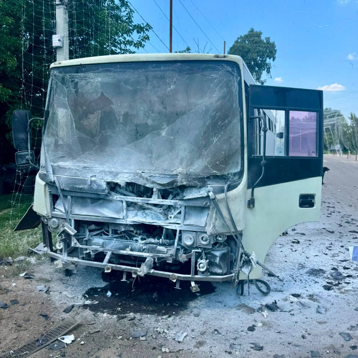 Росіяни атакували дроном автобус у Краматорську