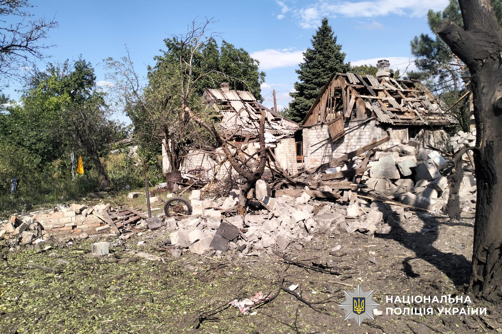 Пошкоджений будинок у Краматорську після атаки російських безпілотників 12 серпня