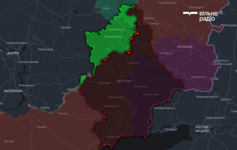 Понад 80% Донеччини вже в окупації. Як змінилась лінія фронту в Донецькій області за липень 2026 року (аналіз)