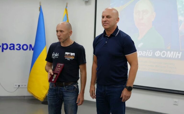 Вчителя з Краматорська Сергія Фоміна відзначили медаллю “За працю і звитягу”
