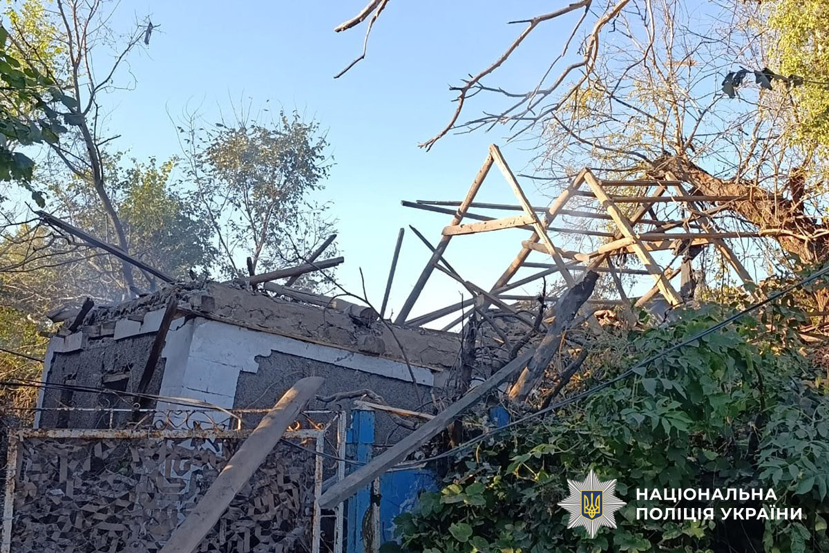 Наслідки атаки дрона «Молнія-2» у селі Петрівка Друга