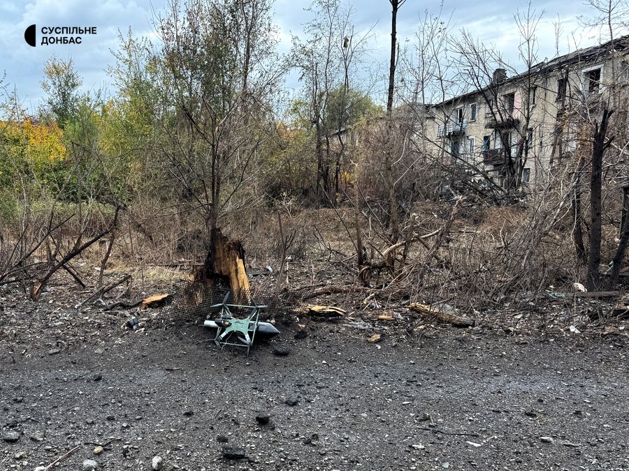 Зруйновані російськими обстрілами житлові будинки у Білозерському на Донеччині