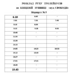 Бахмутські тролейбуси й далі їздитимуть за карантинним графіком (розклад)