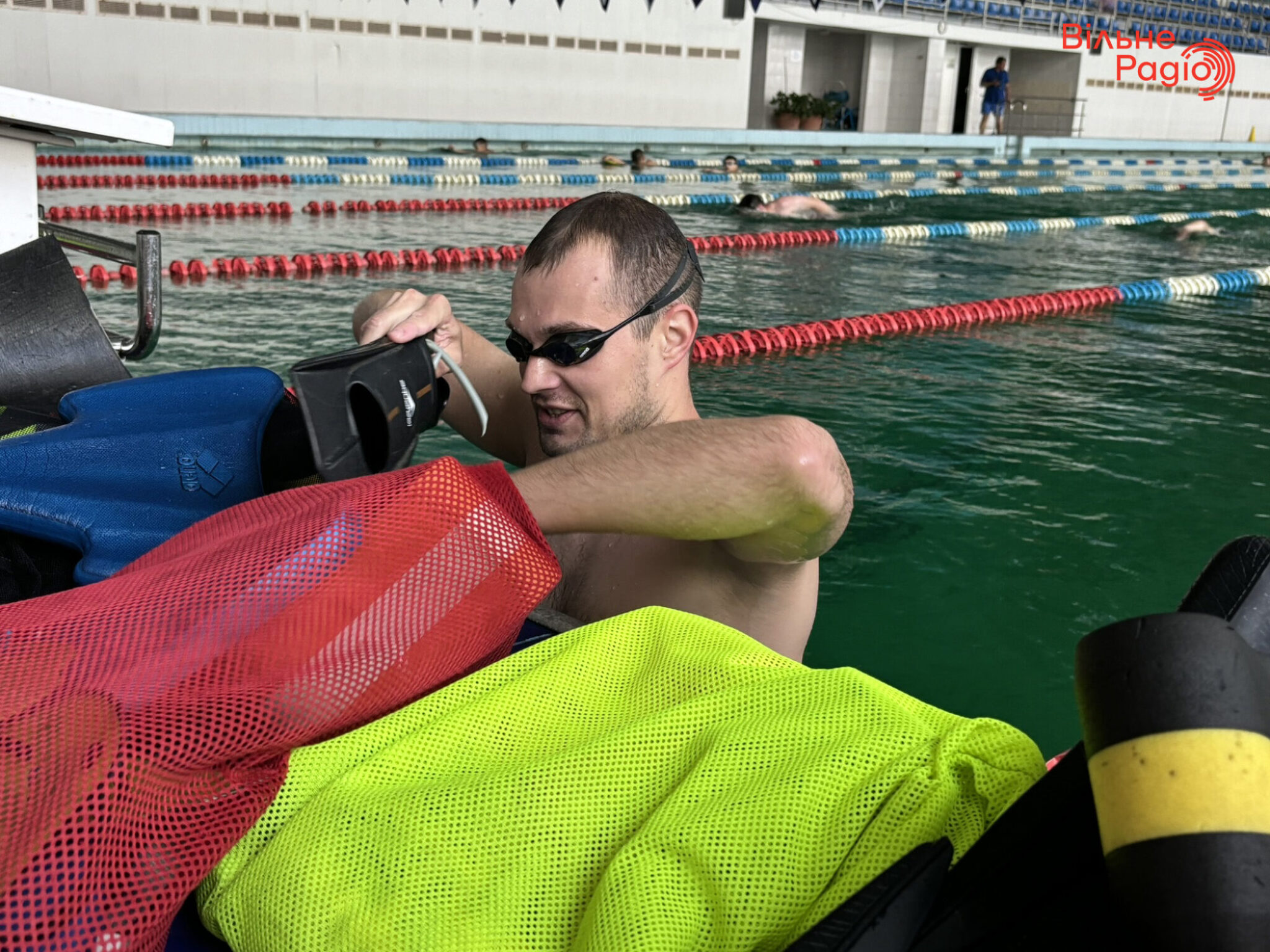 Данило Чуфаров на тренуванні у басейні Кам’янського