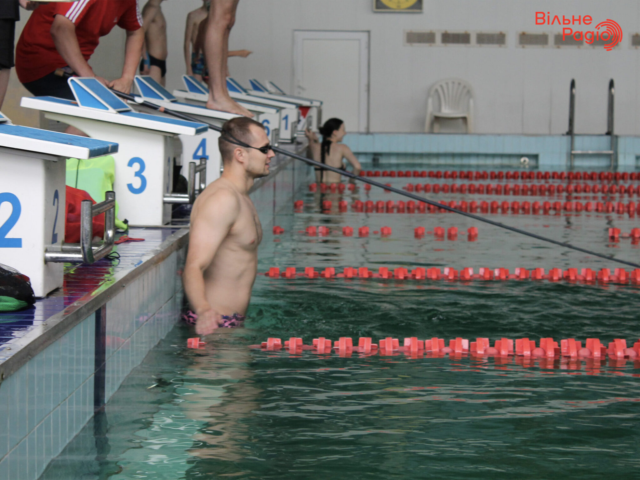 Данило Чуфаров на тренуванні у басейні Кам’янського